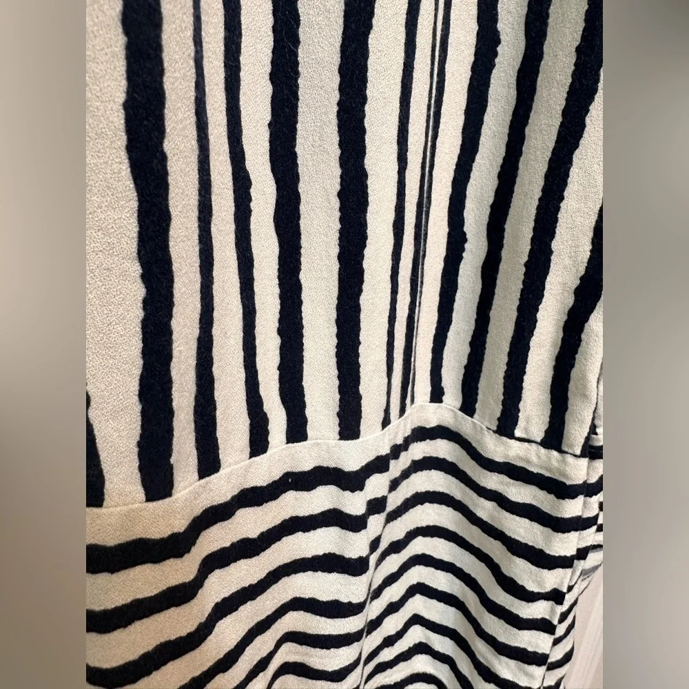 Urban Romantics Striped Black and White Wide Leg Pants